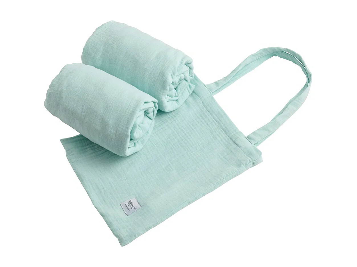 Lot 2 drap housse lit évolutif 70x140cm en coton ORIGINAL - Sauthon Original