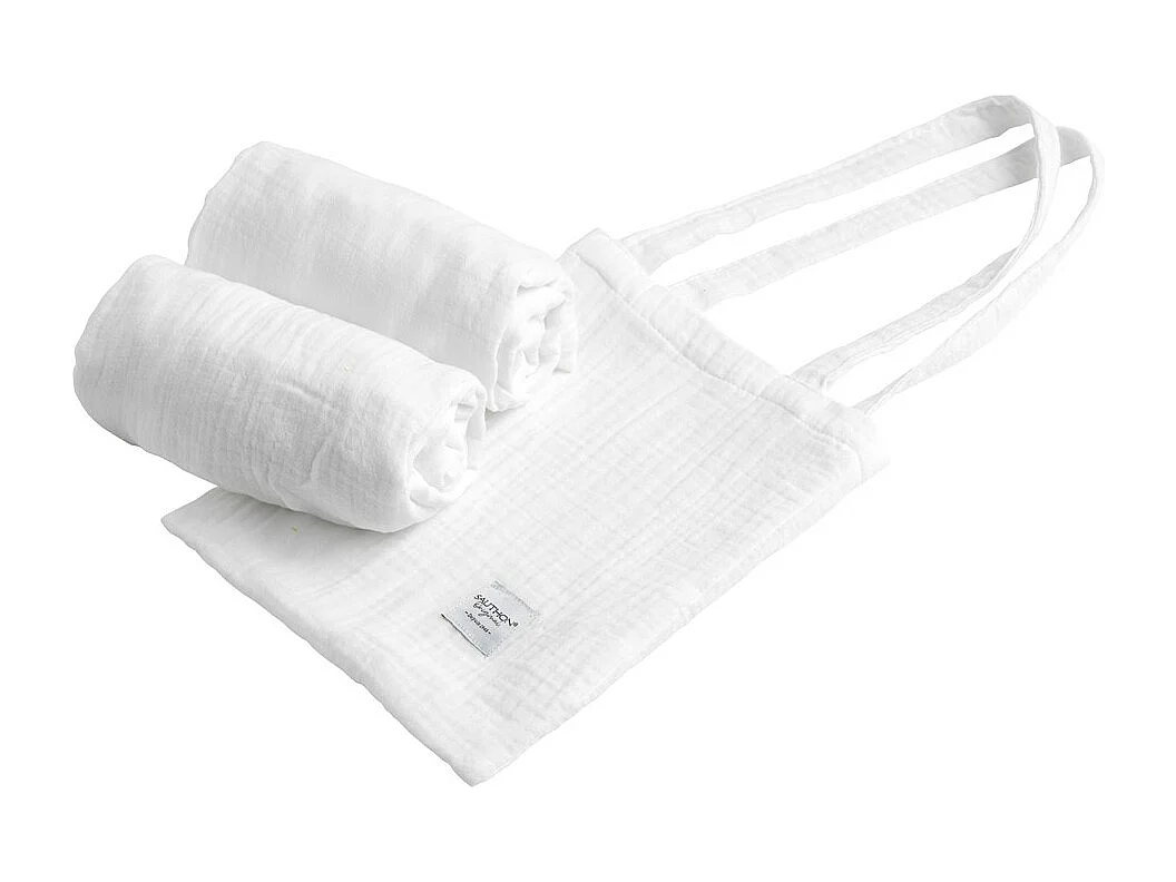 Lot de 2 draps housse rectangle en coton ORIGINAL - Sauthon Original