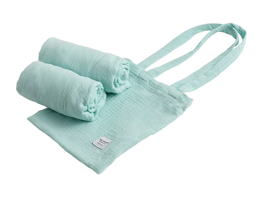 Lot de 2 draps housse rectangle en coton ORIGINAL - Sauthon Original