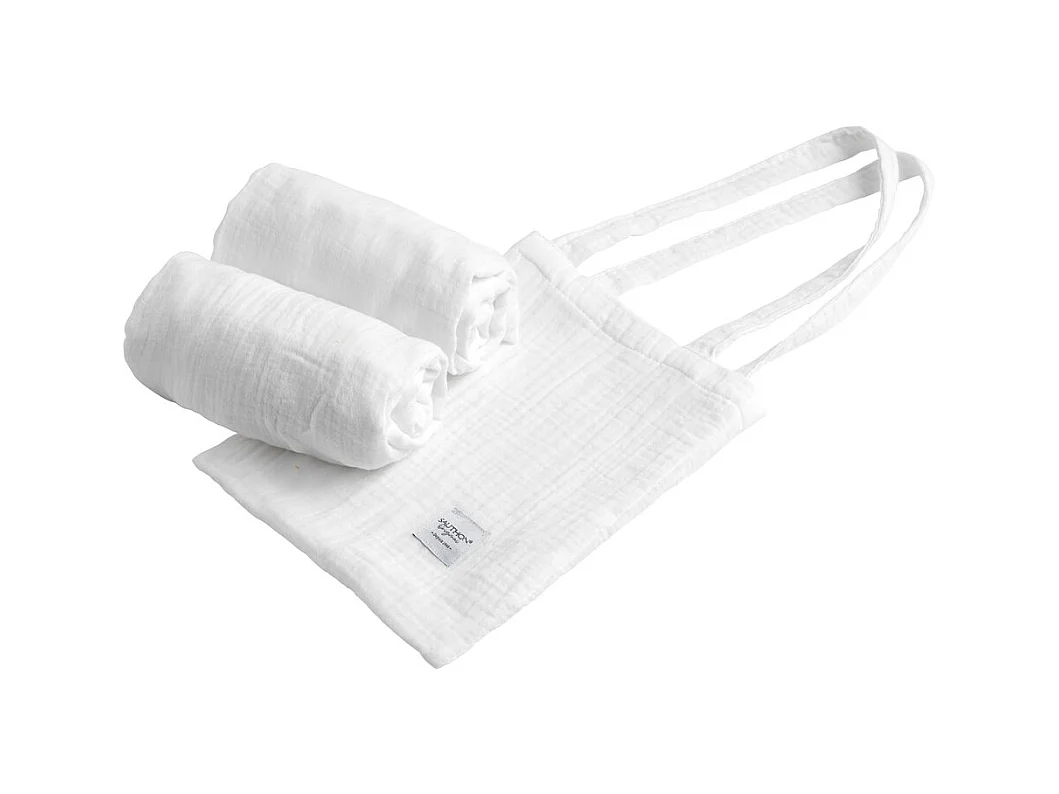 Lot de 2 draps housse ovales en coton GALOPIN - Sauthon Original