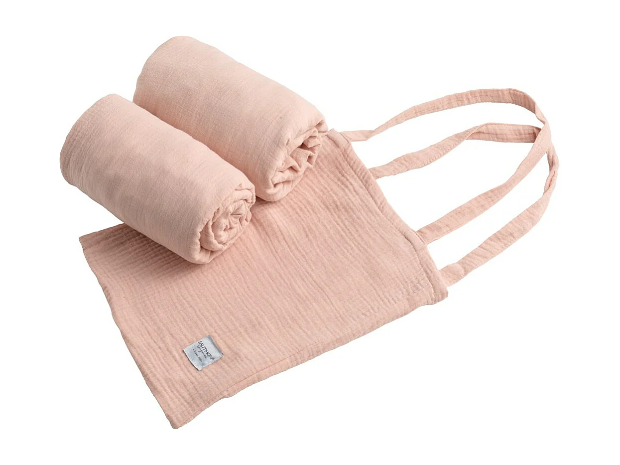 Lot 2 drap housse lit évolutif 70x140cm en coton ORIGINAL - Sauthon Original