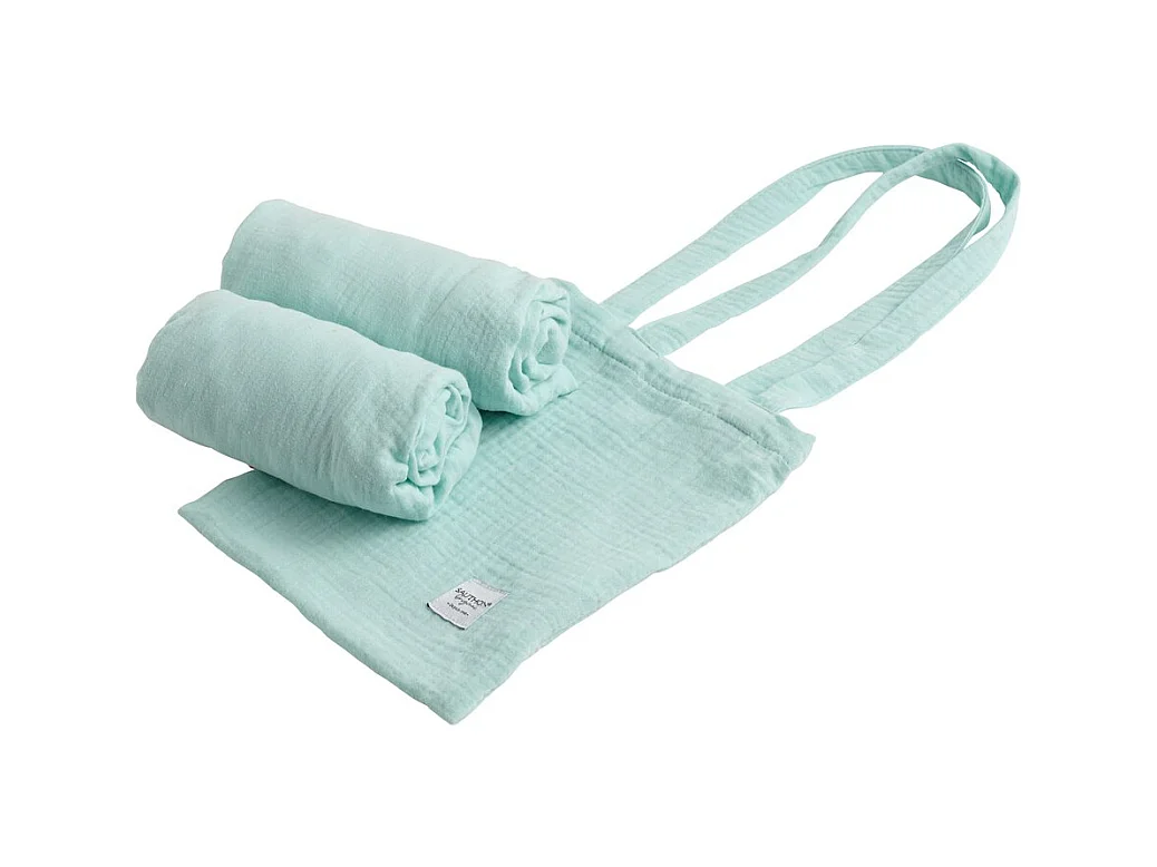 Lot de 2 draps housse ovales en coton GALOPIN - Sauthon Original