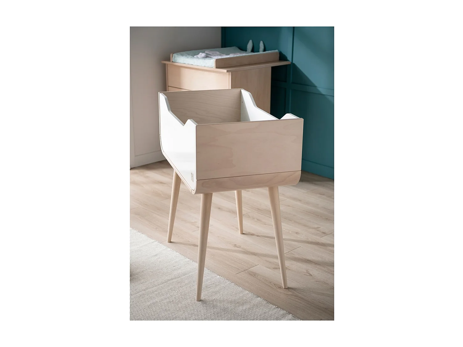 Berceau pieds bois BAMBIN - Sauthon Original