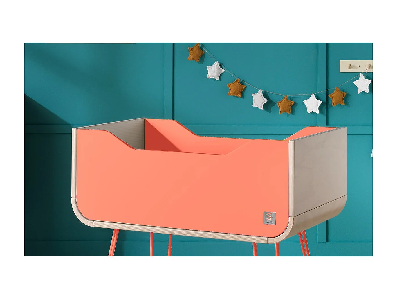 Berceau pieds métal BAMBIN - Sauthon Original