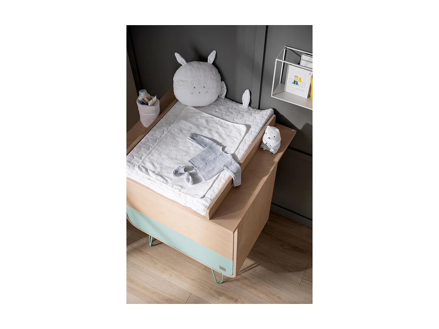 Commode 3 tiroirs pieds métal BAMBIN - Sauthon Original