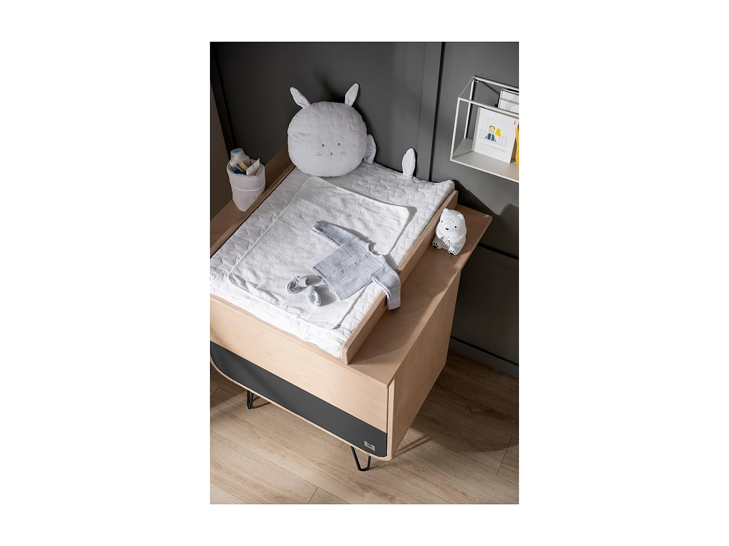 Commode 3 tiroirs pieds métal BAMBIN - Sauthon Original