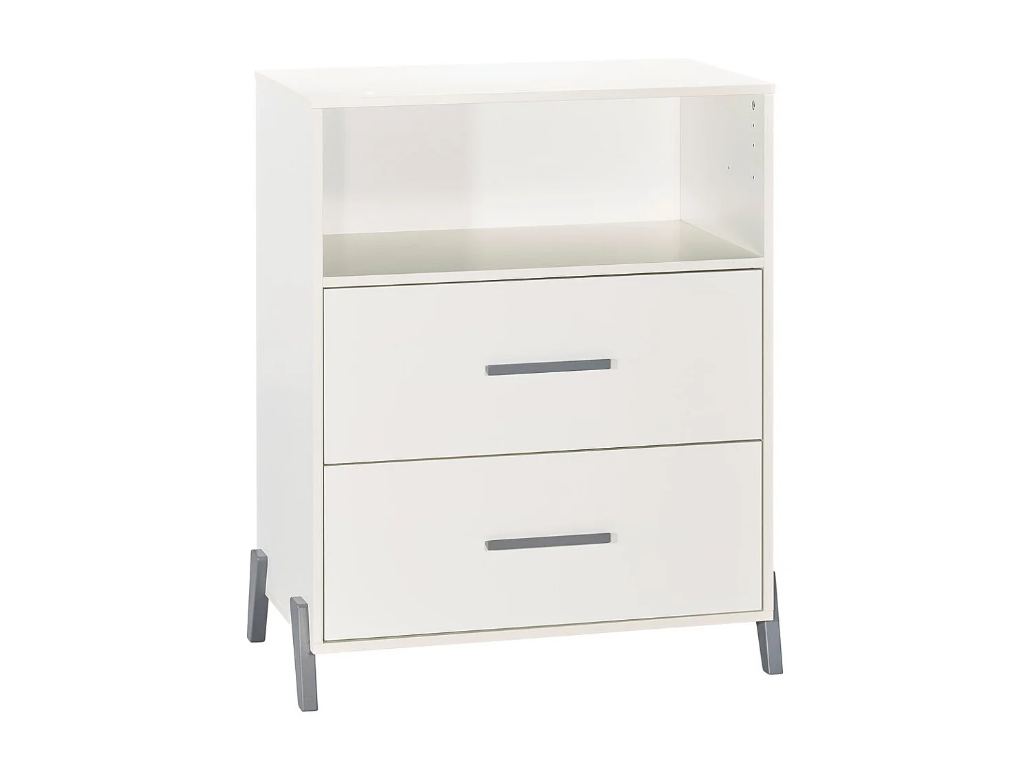 Commode à langer sur pieds en bois blanc JOY - BabyPrice