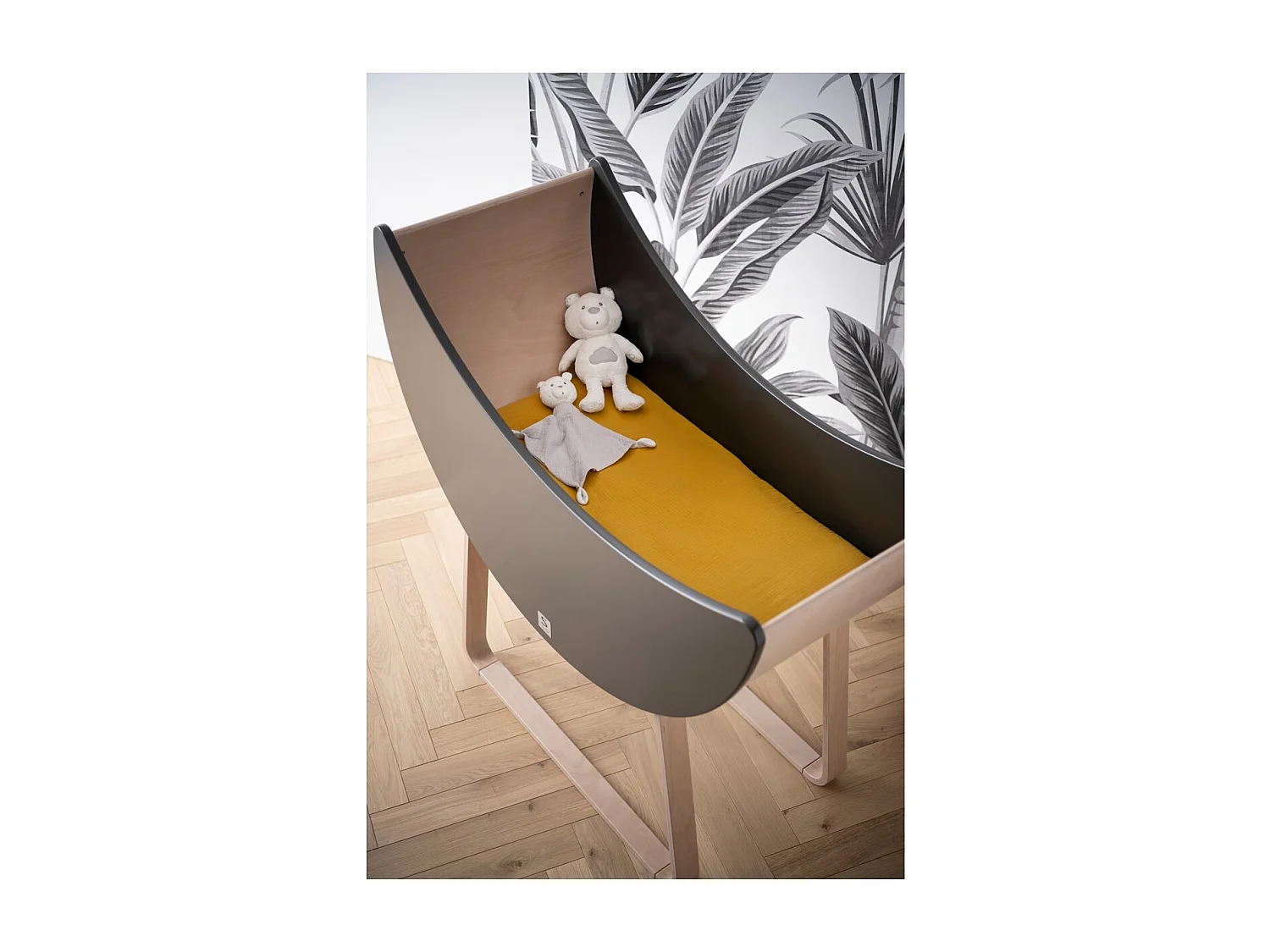 Matelas pour berceau 6x50x83cm en polyester blanc LUNE ET NUAGE - Sauthon Original