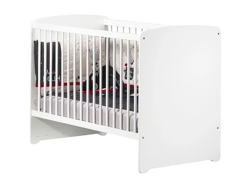 Babybett 120 x 60 – 3 Positionen – Weiß