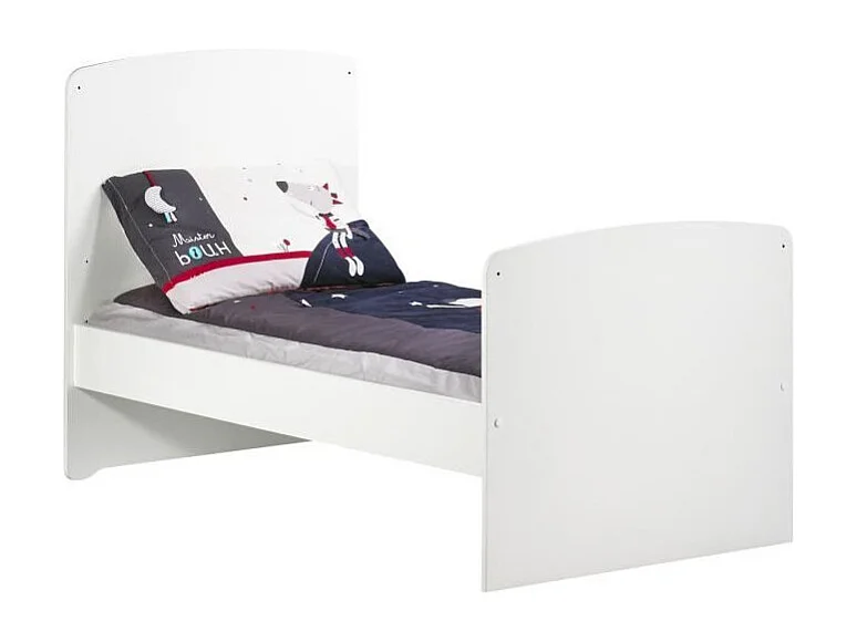 BABY PRICE New Basic Lit bebe evolutif 140x70 - Little Big Bed - Blanc