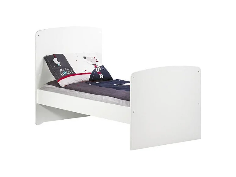 BABY PRICE New Basic Lit bebe evolutif 140x70 - Little Big Bed - Blanc