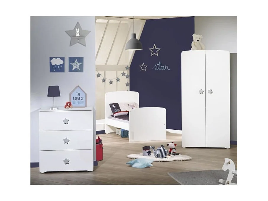 Omvormbaar babybed 140 x 70 - Little Big Bed - Wit