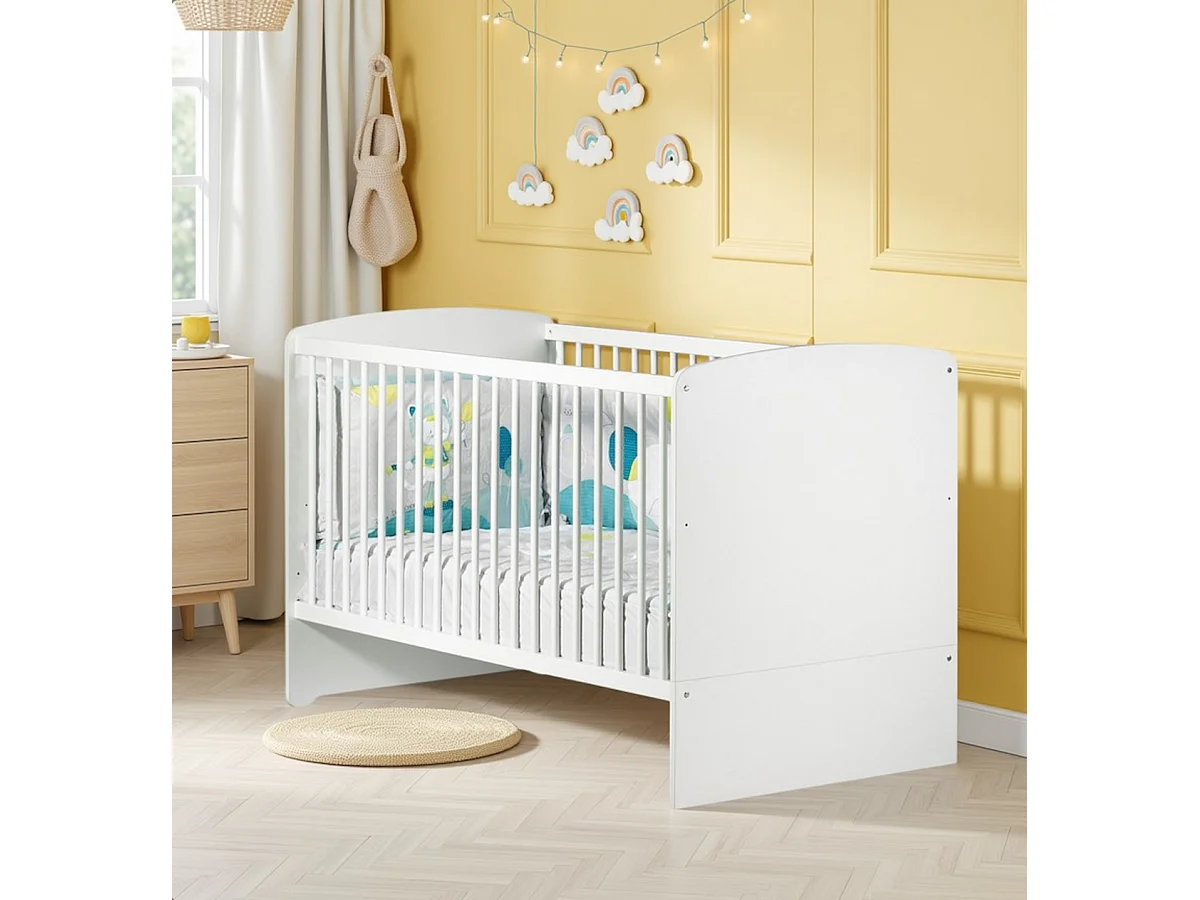 Omvormbaar babybed 140 x 70 - Little Big Bed - Wit