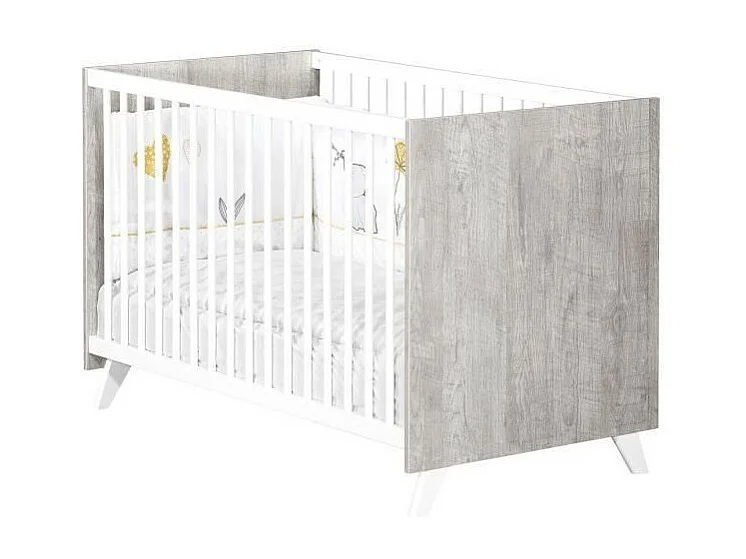 Babyprice - SCANDI GRIS - Lit Bebe 120 x 60