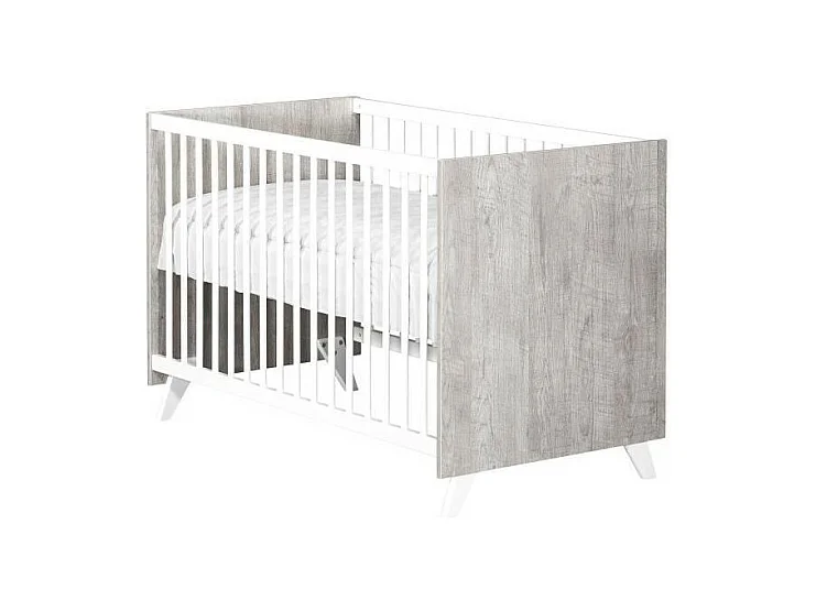 Babyprice - SCANDI GRIS - Lit Bebe 120 x 60