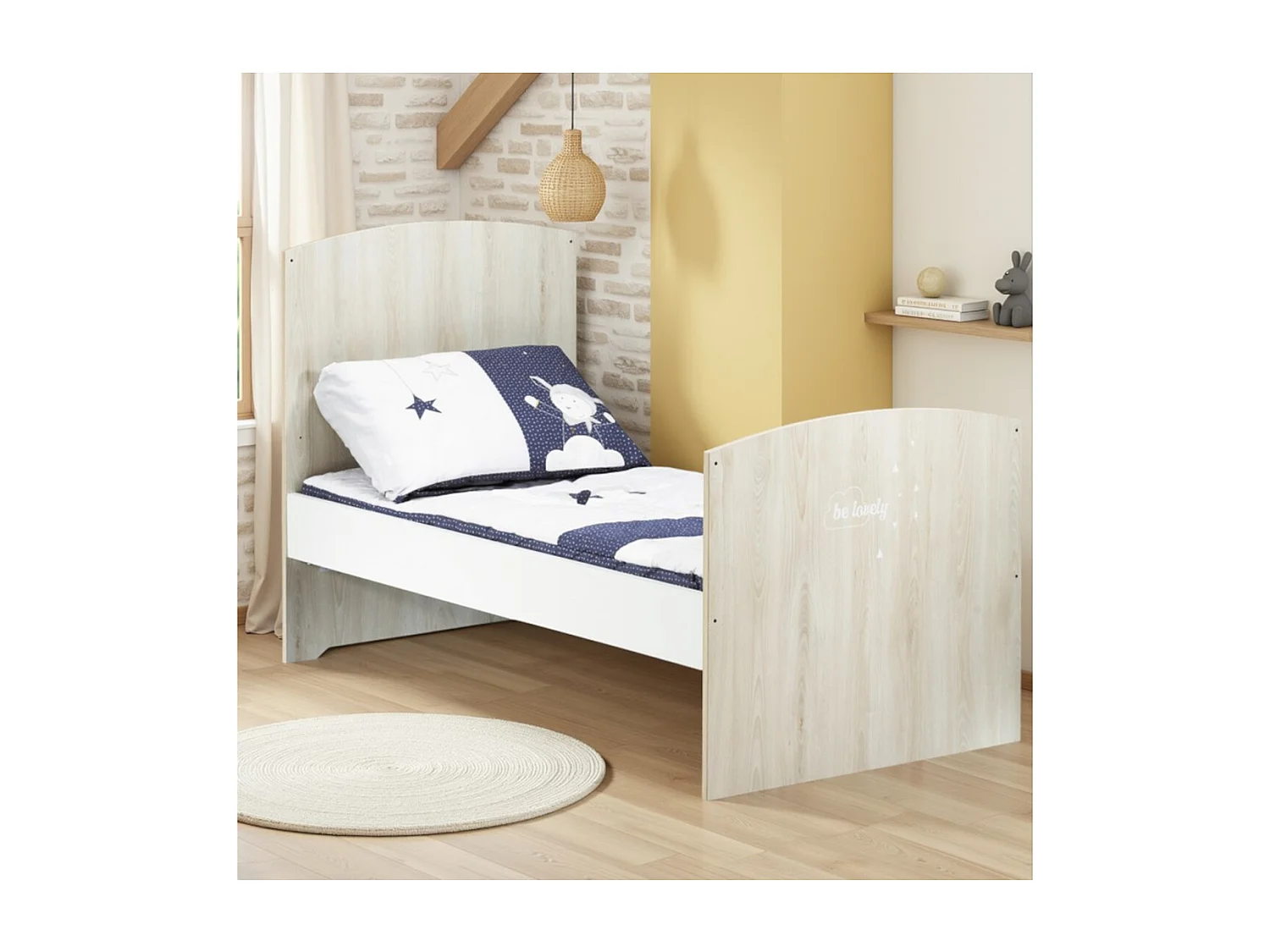 Cuna de madera 140x70