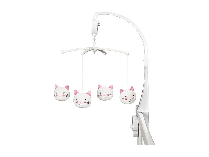 Mobile musical bébé en polyester blanc CHAPAILLETTES - BabyPrice