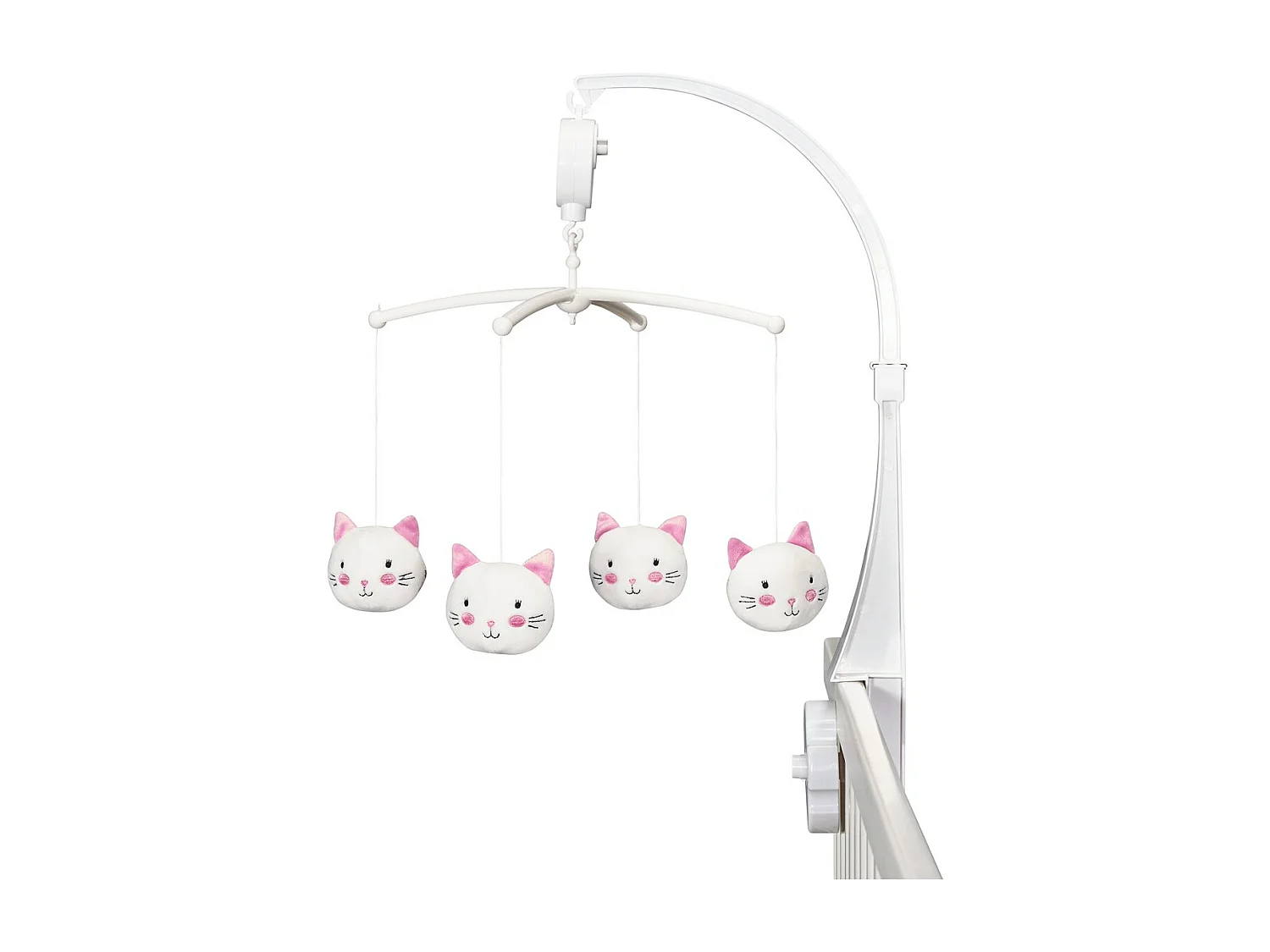 Mobile musical bébé en polyester blanc CHAPAILLETTES - BabyPrice