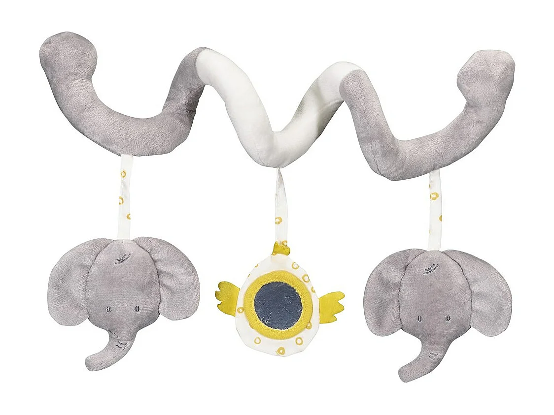 Spirale d'activités en polyester gris ELI & ZELI - BabyPrice