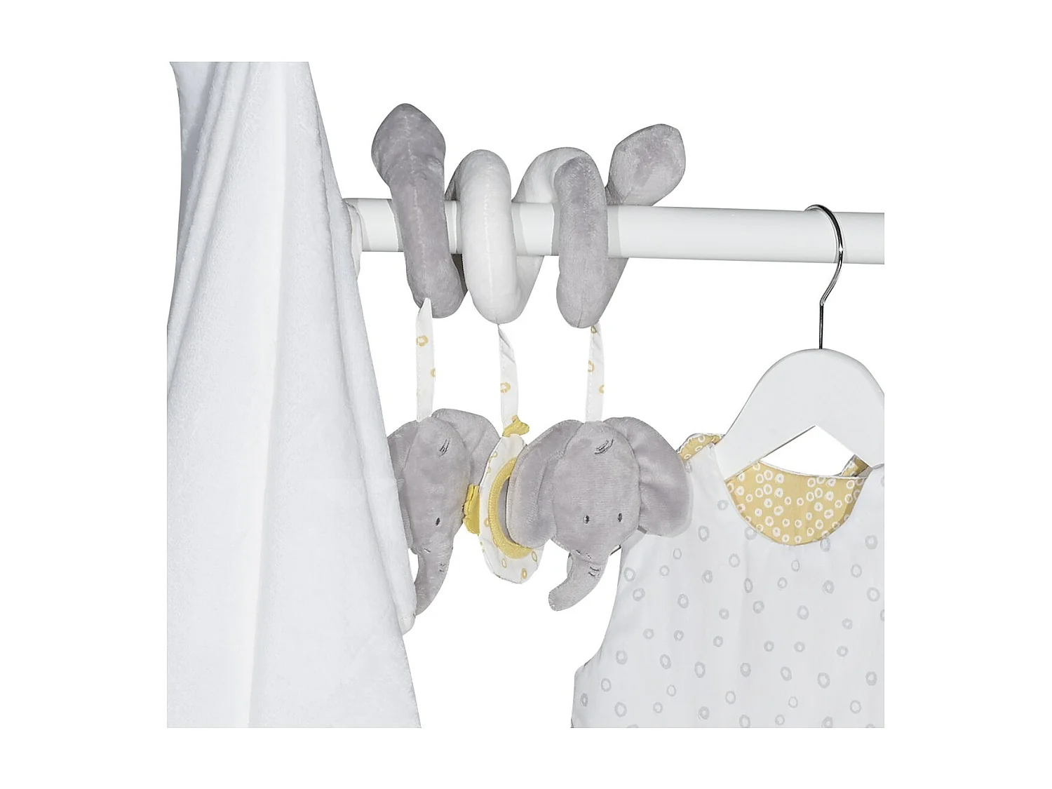 Spirale d'activités en polyester gris ELI & ZELI - BabyPrice