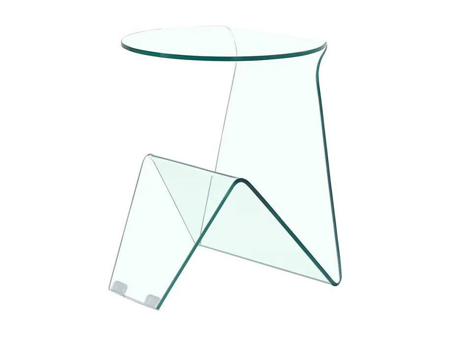 Bout de canape verre