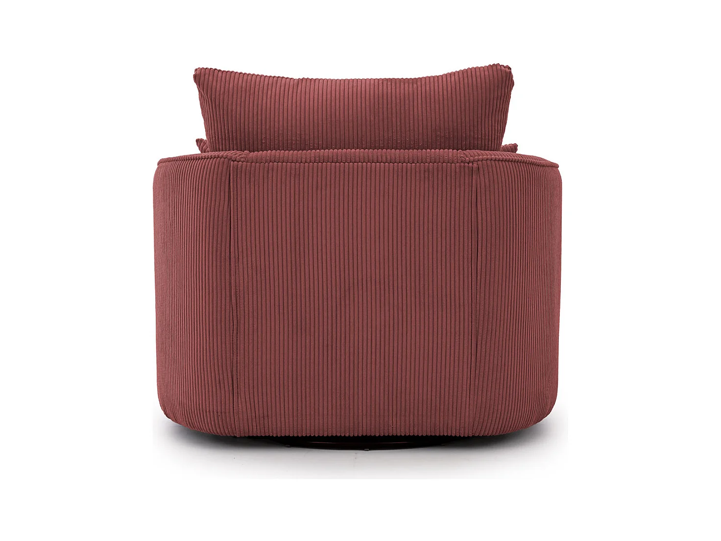 Ted - Drehsessel Love Seat XXL 360 Grad drehbar aus Terrakotta Cord-Stoff