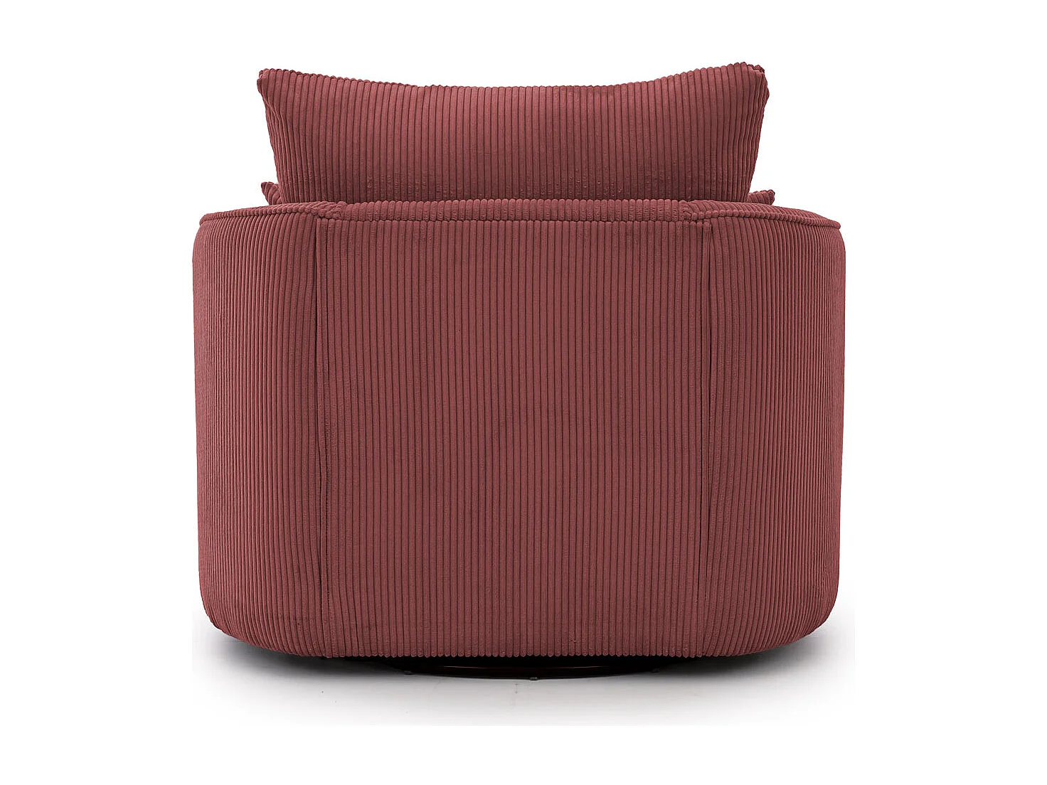 Ted - Drehsessel Love Seat XXL 360 Grad drehbar aus Terrakotta Cord-Stoff