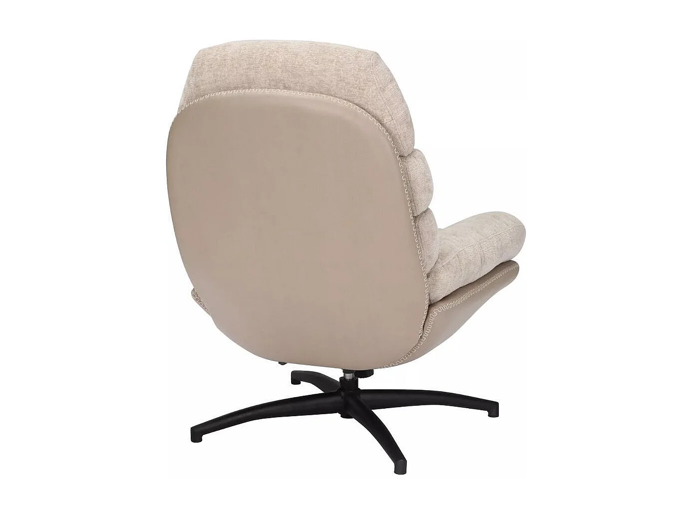 Sillón de diseño bimaterial Lagie beige