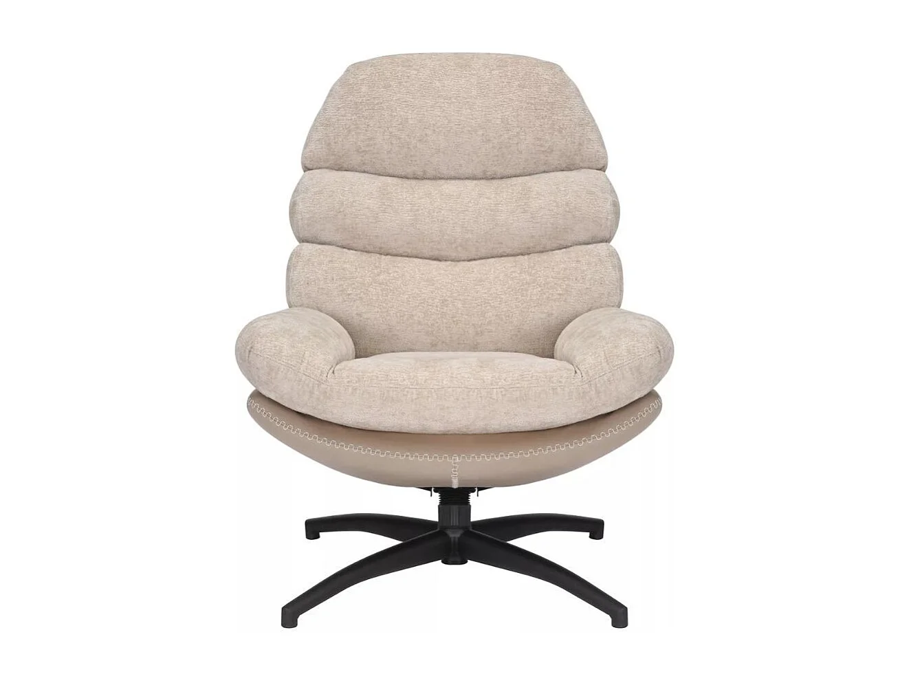 Sillón de diseño bimaterial Lagie beige