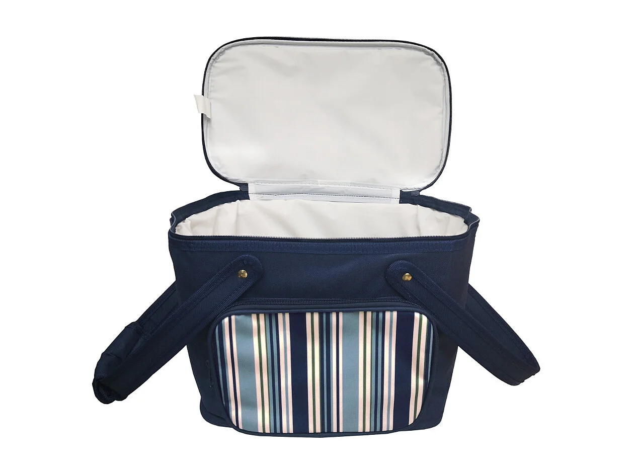 Sac isotherme 20l sac de transport glacière sac à lunch avec poignées bleu