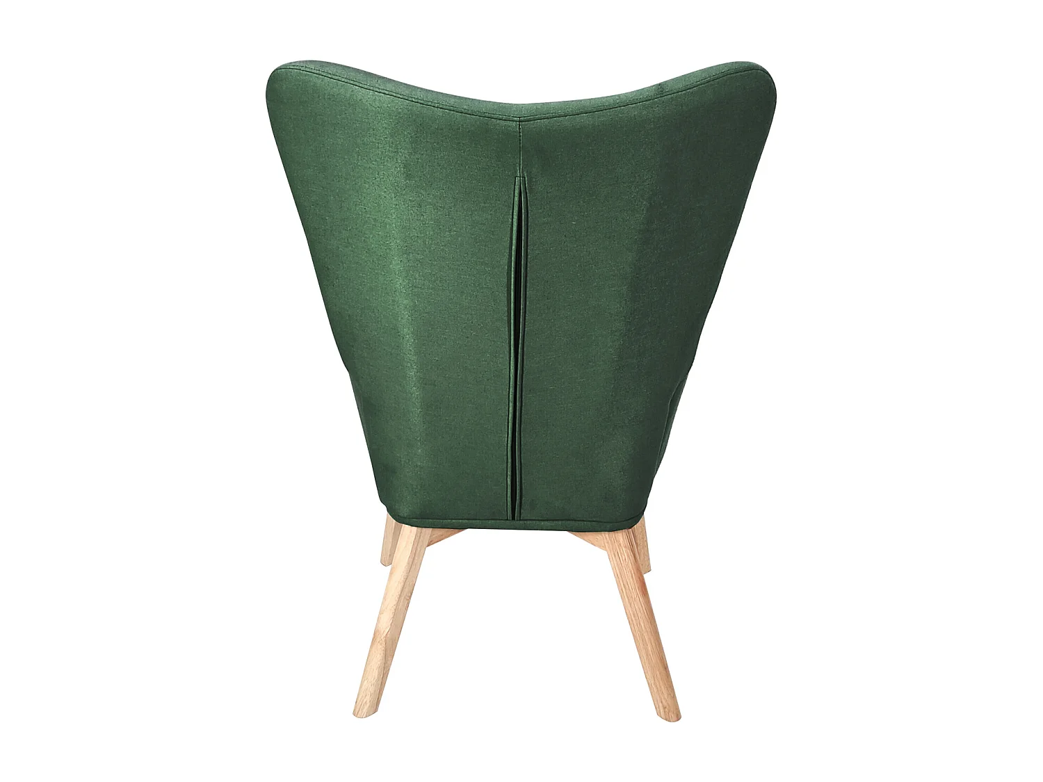 SVITA OLAV fauteuil à oreilles chaise de relaxation accoudoir dossier haut moderne vert foncé