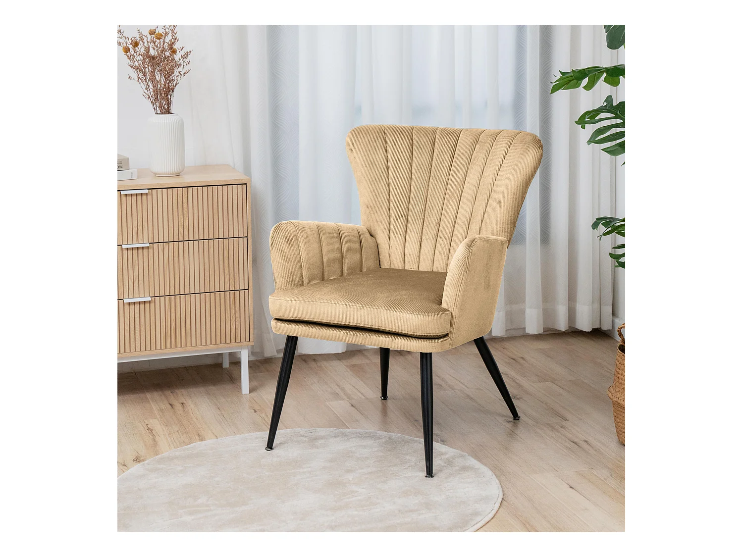 SESSEL SANSA Cord Beige
