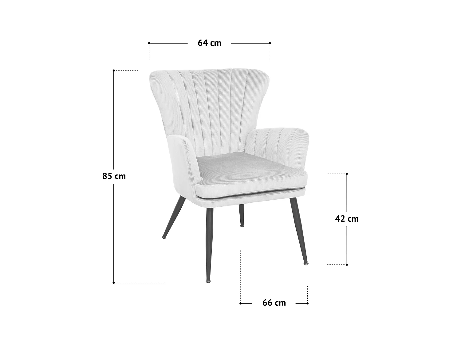 SESSEL SANSA Cord Beige