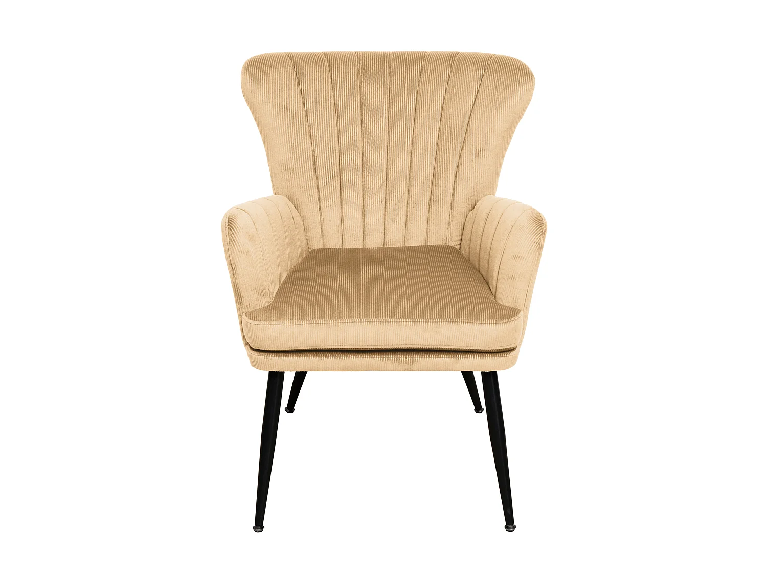 SVITA SANSA fauteuil salon housse de cordon chaise rembourrée avec accoudoir beige