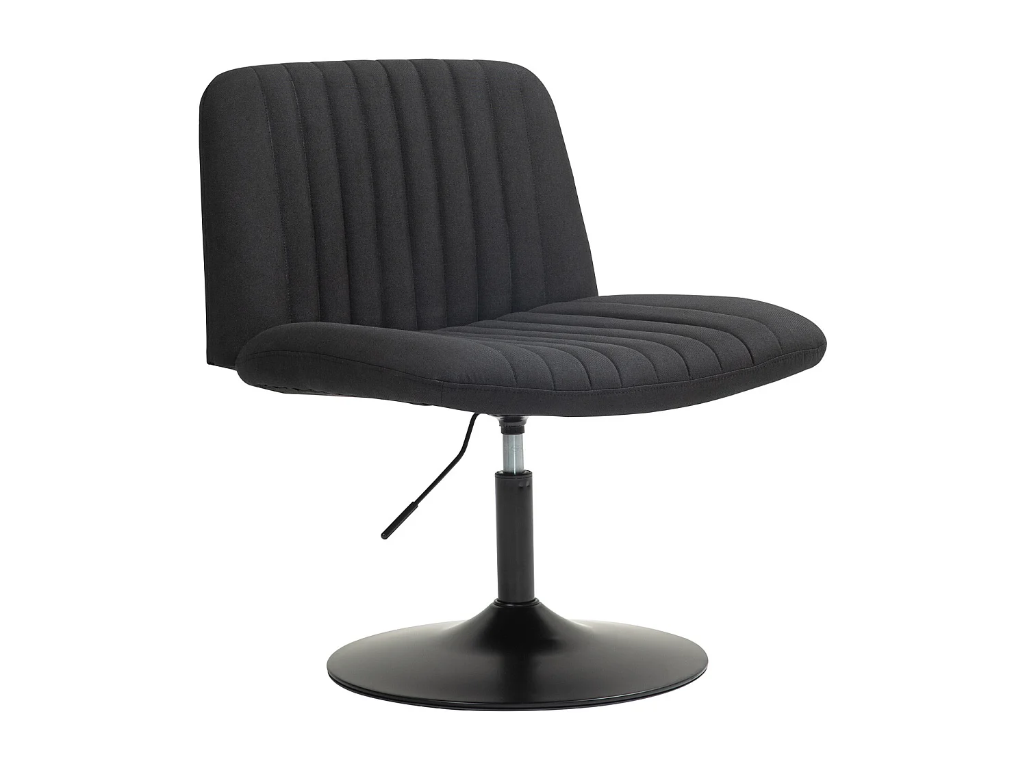 chaise longue EMILY chaise de relaxation réglable en hauteur rotative à 360° noir