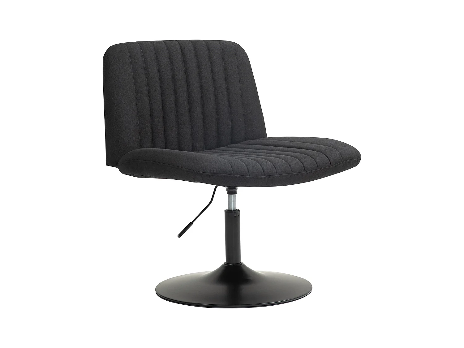 chaise longue EMILY chaise de relaxation réglable en hauteur rotative à 360° noir