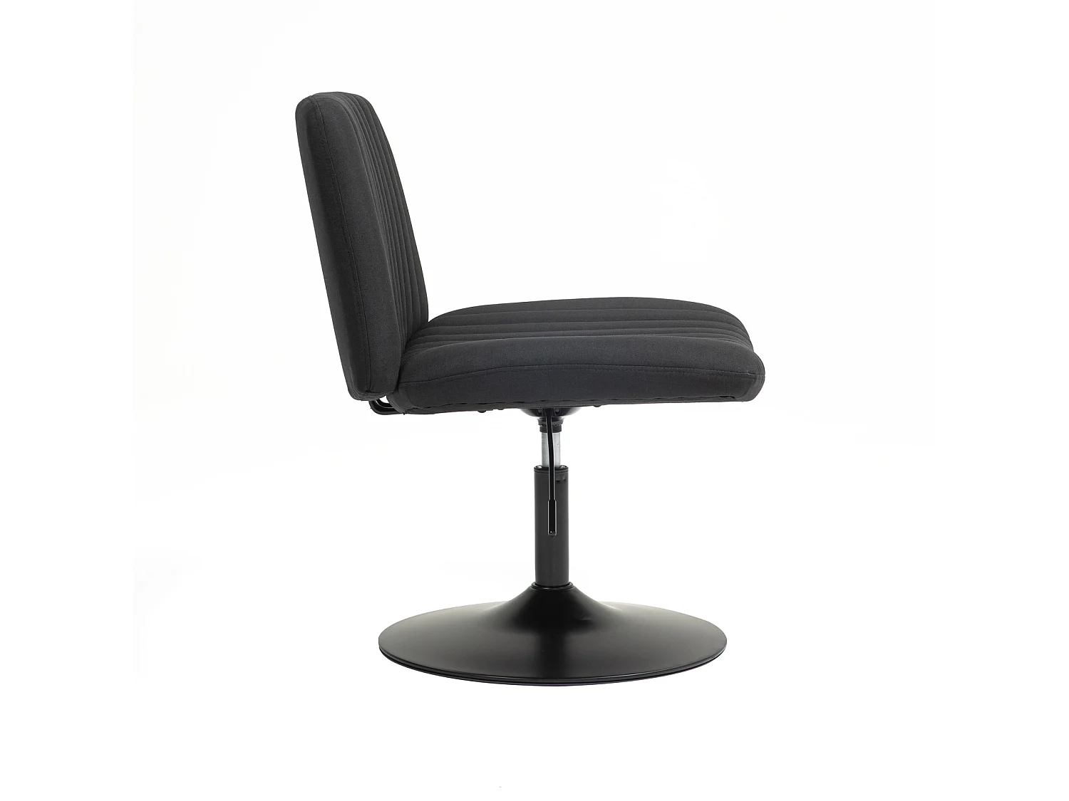 chaise longue EMILY chaise de relaxation réglable en hauteur rotative à 360° noir