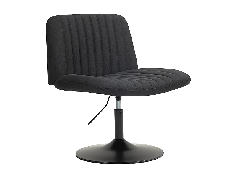 chaise longue EMILY chaise de relaxation réglable en hauteur rotative à 360° noir