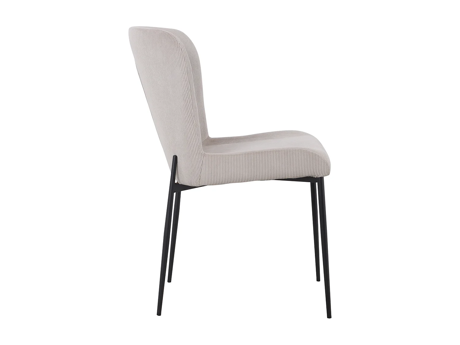 SVITA FREDDIE Lot de 2 chaises de salle à manger Beige