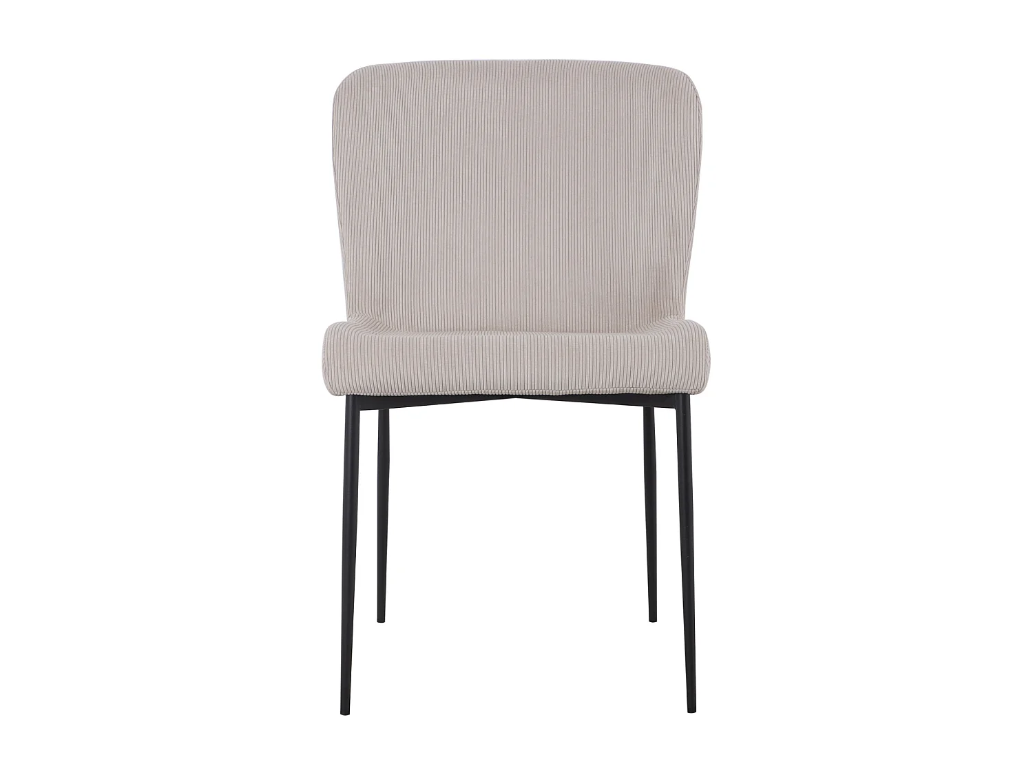 SVITA FREDDIE Lot de 2 chaises de salle à manger Beige