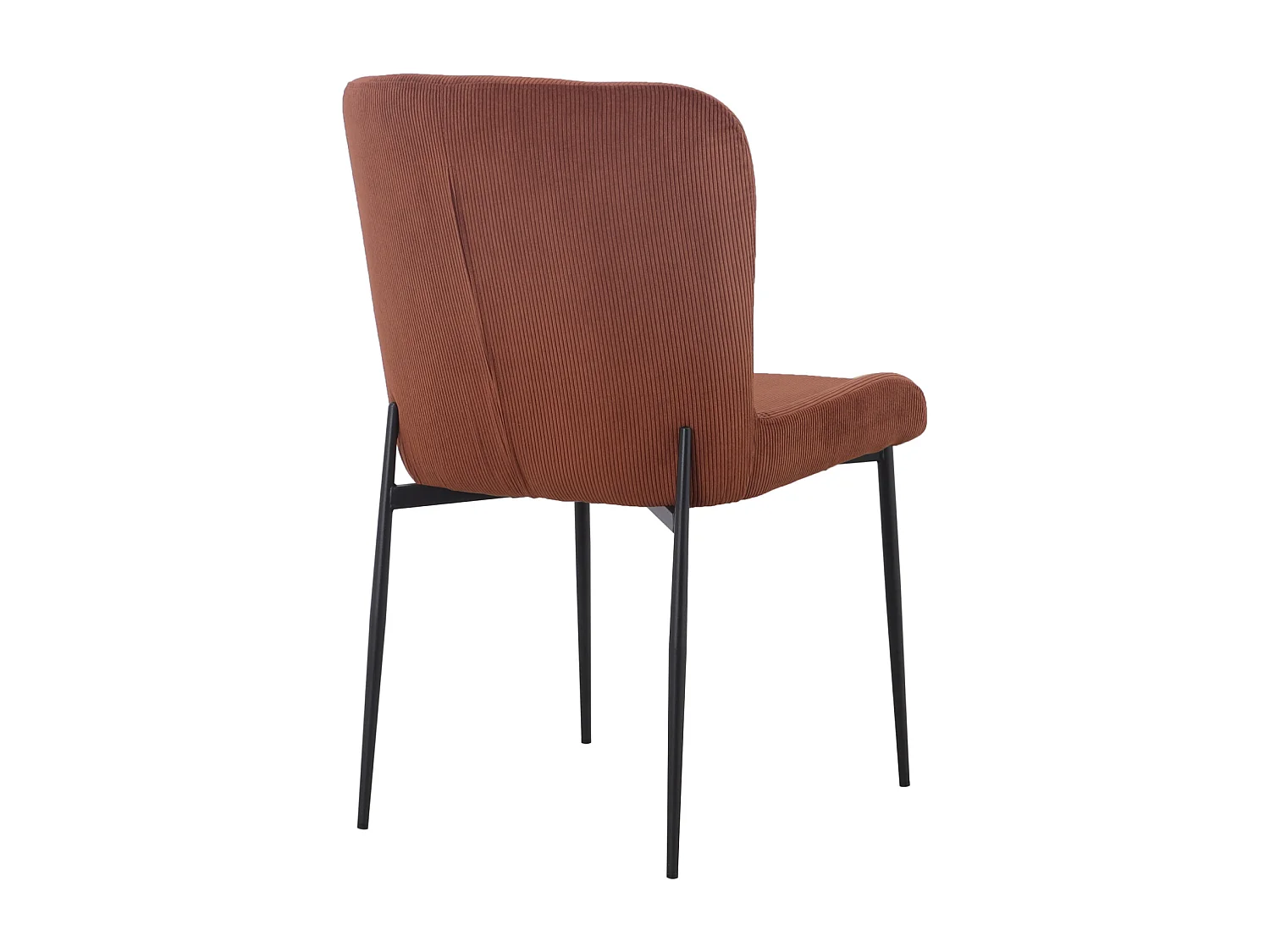 SVITA FREDDIE Lot de 2 chaises de salle à manger Marron