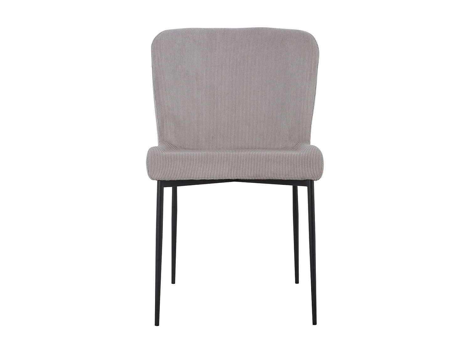 SVITA FREDDIE Lot de 2 chaises de salle à manger Gris Clair