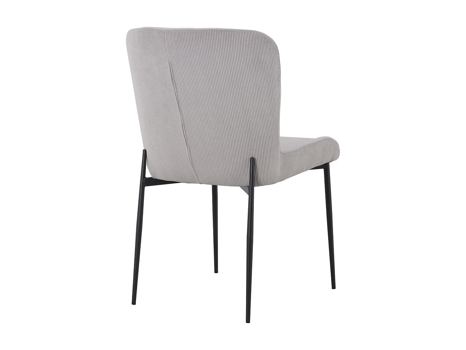 SVITA FREDDIE Lot de 2 chaises de salle à manger Gris Clair