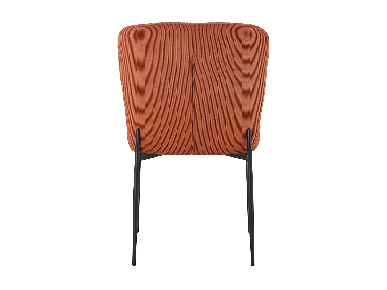 SVITA FREDDIE Lot de 2 chaises de salle à manger Orange