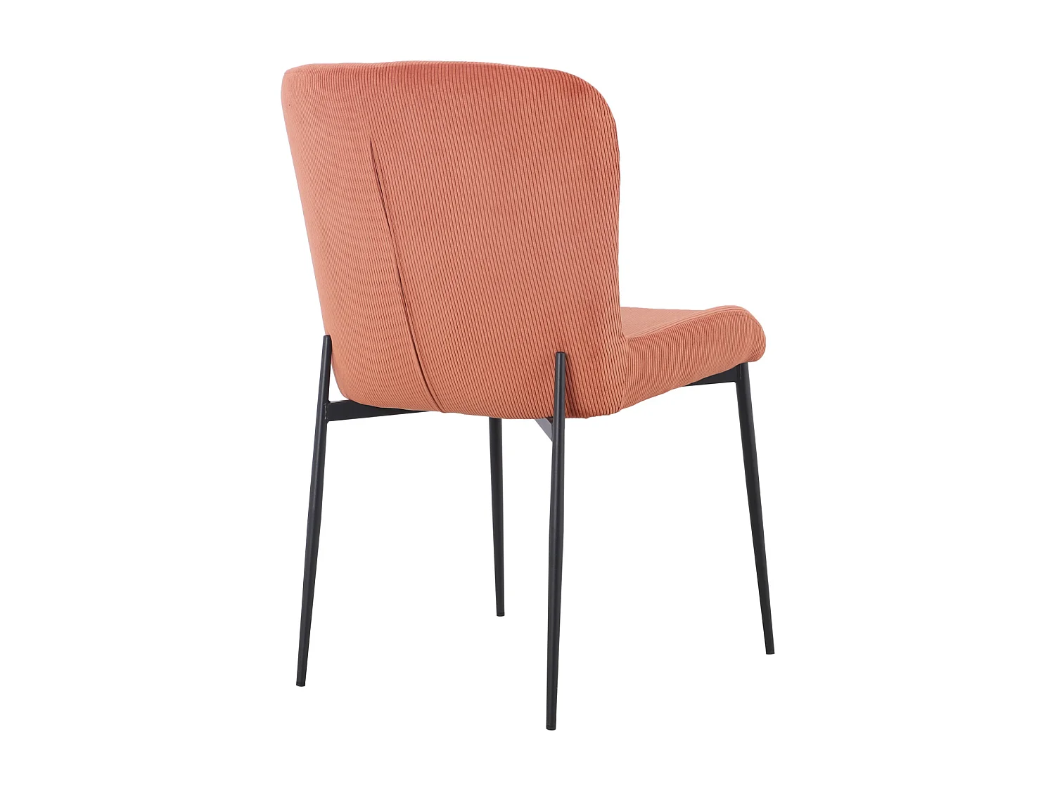 SVITA FREDDIE Lot de 2 chaises de salle à manger Rouge rouille