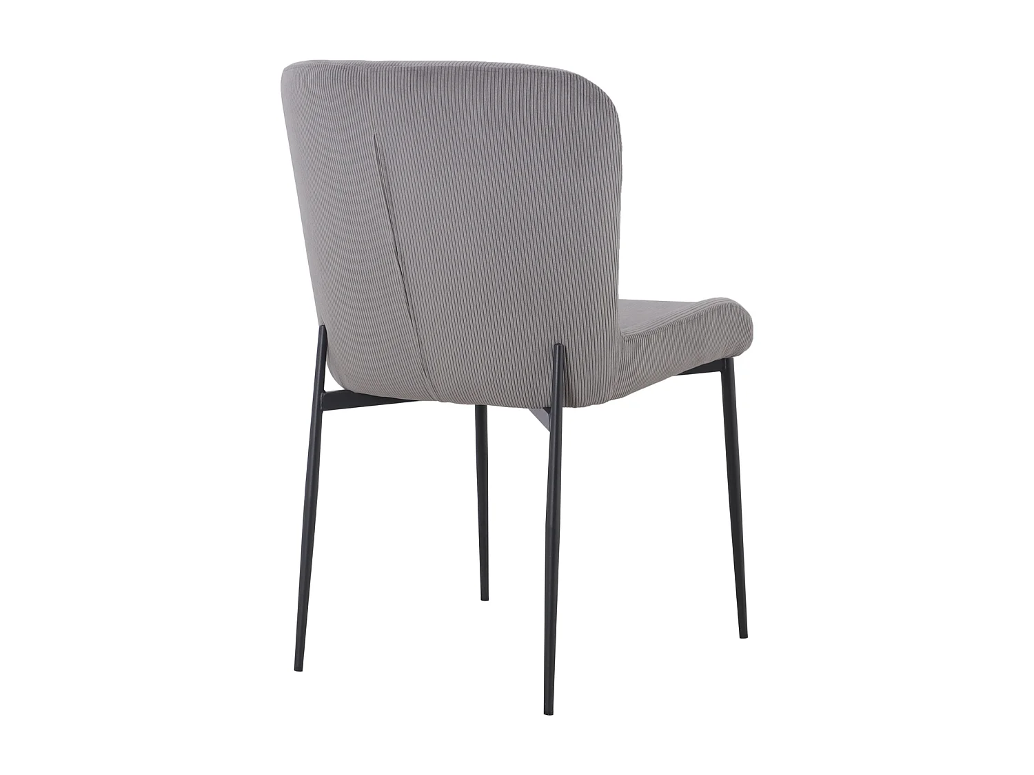 SVITA FREDDIE Lot de 2 chaises de salle à manger Gris Clair
