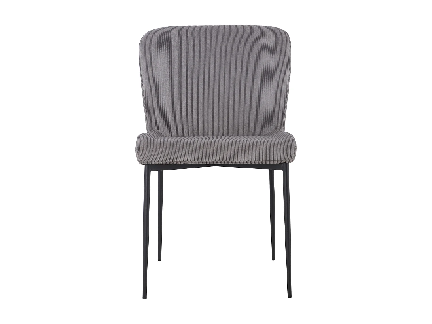 SVITA FREDDIE Lot de 2 chaises de salle à manger Gris Clair