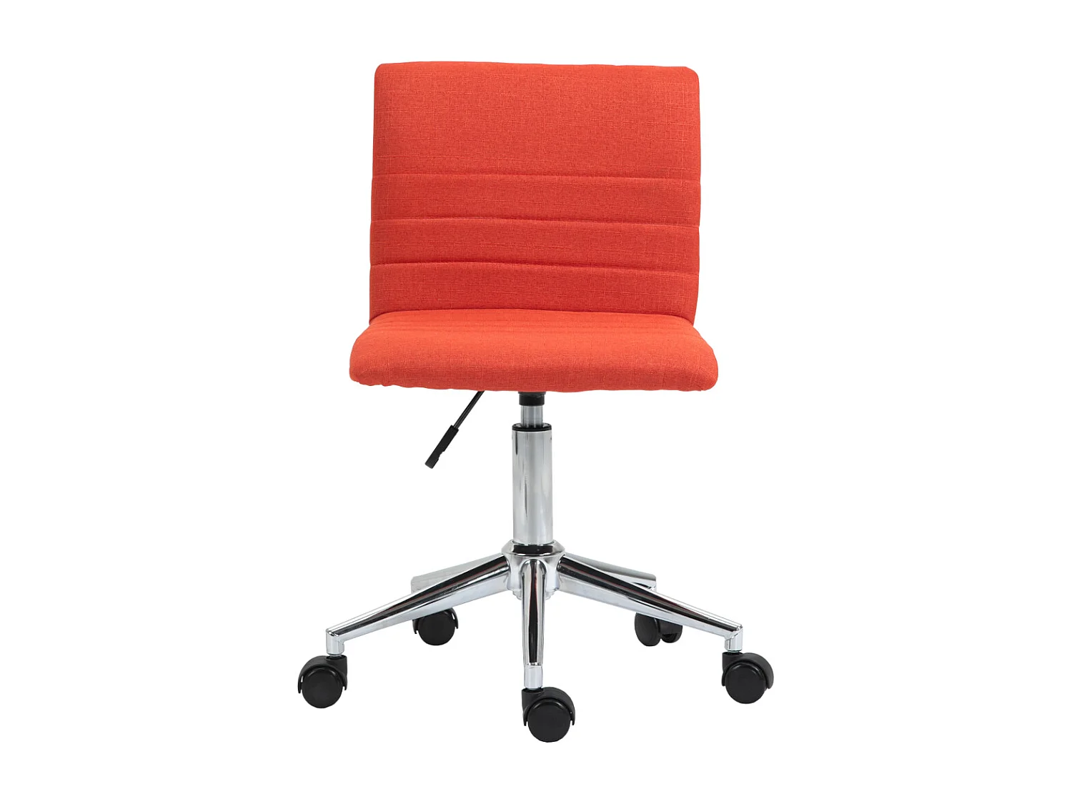 SVITA LINUS chaise de bureau chaise pivotante pour enfant chaise de bureau chambre d'enfant revêtement en tissu rouge