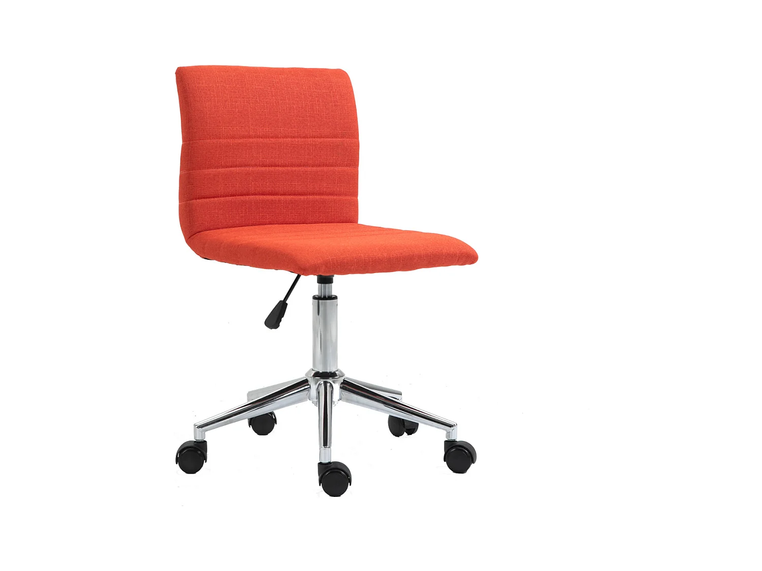 SVITA LINUS chaise de bureau chaise pivotante pour enfant chaise de bureau chambre d'enfant revêtement en tissu rouge