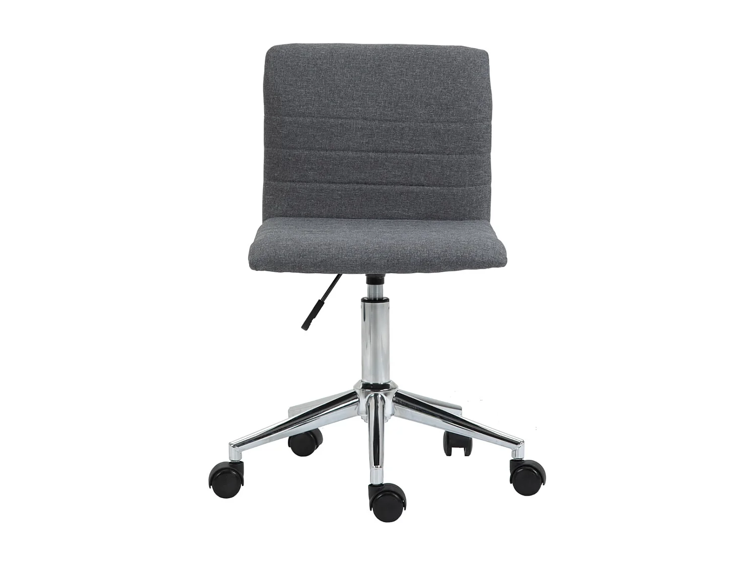 SVITA LINUS chaise de bureau chaise pivotante pour enfant chaise de bureau chambre d'enfant revêtement en tissu gris